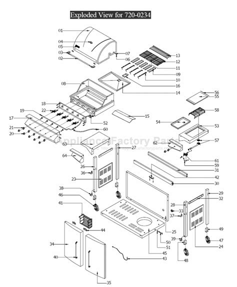 Brinkmann Grill Parts Diagram