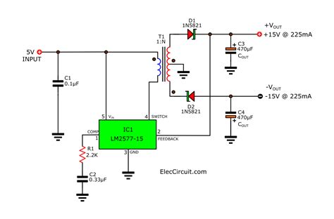 Dc To Dc Buck Converter Lm2596 Schematic