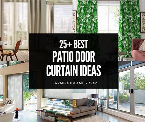 25+ Best Patio Door Curtain Ideas & Designs - Window Dressing Ideas