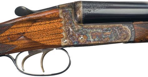 Excellent Engraved Special Order Churchill Hercules XXV Double Barrel Hammerless Shotgun with Case