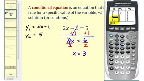 Types of Linear Equations: Conditional, Identity, and Contradiction - YouTube