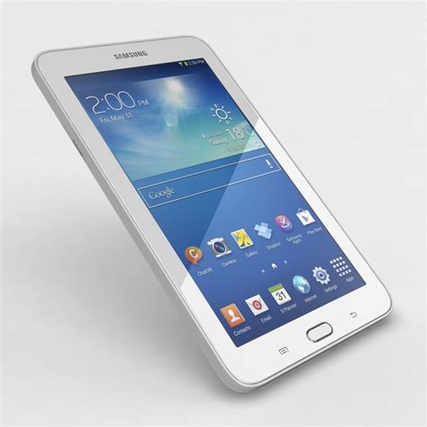 Samsung Galaxy Tab 3 Lite 7.0 & 3G White 3D Model $49 - .3ds .c4d .fbx .obj .max - Free3D