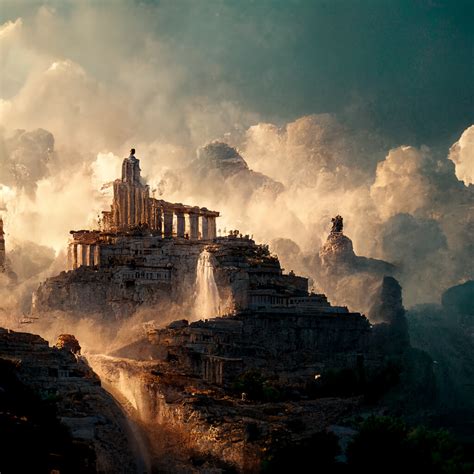 ArtStation - "Mount Olympus" Reimagined by AI