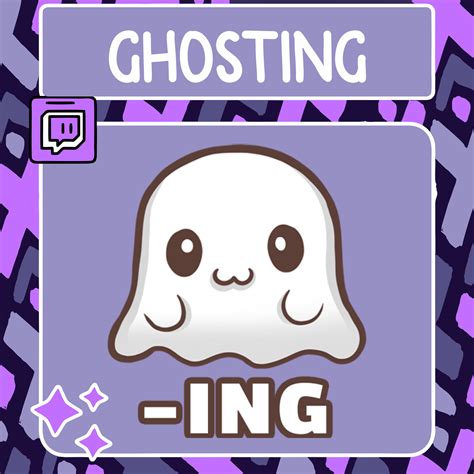 Ghosting Emote Twitch Emote Youtube Emote Discord Emote Community Emote Streamer Emote Ghost ...