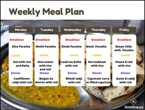 North Indian Breakfast Menu