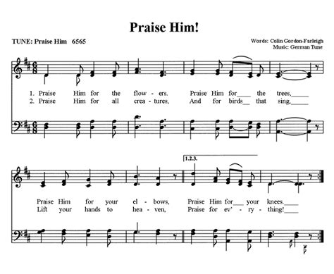 Share My Journey: New Hymn for today . . .'Praise Him!'