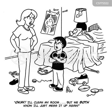 Messy Rooms Cartoons and Comics - funny pictures from CartoonStock