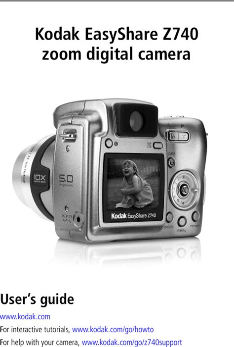 Kodak Easyshare Z740 Users Manual Z740_4J1865_en