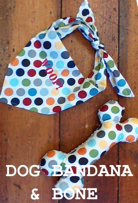 Items similar to Dog Bandana and toy bone SEWING PATTERN on Etsy