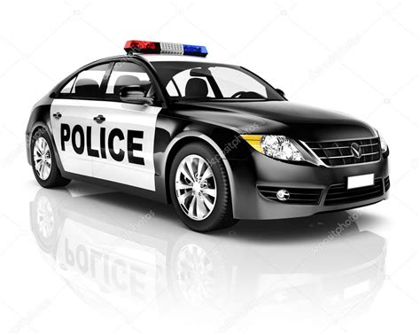 Coche de policía en blanco: fotografía de stock © Rawpixel #63021965 | Depositphotos