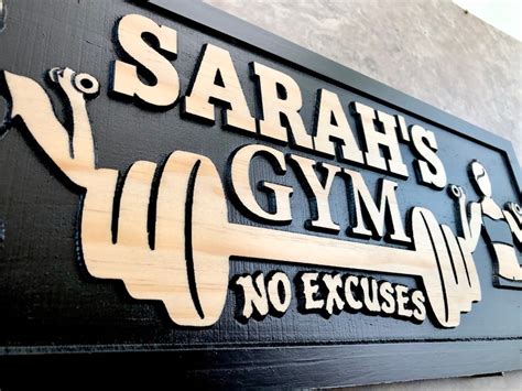 Personalized Home Gym name Sign Custom gym workout Room signs - Etsy Italia