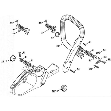 Stihl MS 362 Chainsaw (MS362 CB) Parts Diagram, AV System