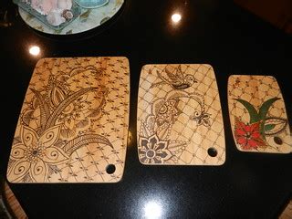 Mehndi Art Cutting Boards | Set of three unique Mehndi Desig… | Flickr