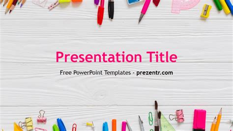 School Powerpoint Background Template