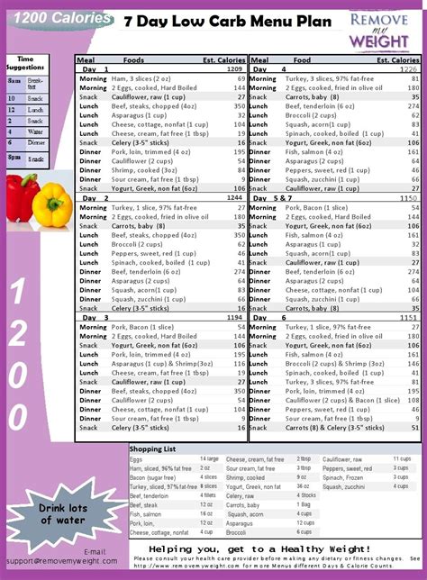 Printable Atkins Diet Plan