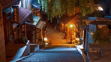 Night View Of Niniaban And Niniaban In Kyoto Japan Background, Night View, Japan, Kyoto ...