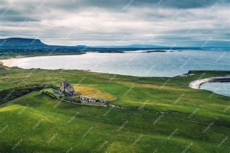 Premium Photo | Aerial view of classiebawn castle in ireland