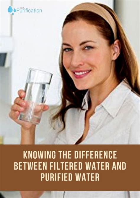 Is Filtered Water the Same as Purified Water | Water purifier, Water purification, Water filter
