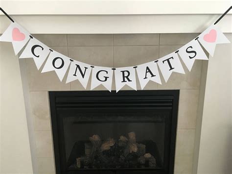 Congrats Banner Congratulations Wedding Banner Any Occasion - Etsy