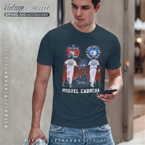 Miguel Cabrera 500 Home Run 3000 Hits Signature Shirt - Vintagenclassic Tee