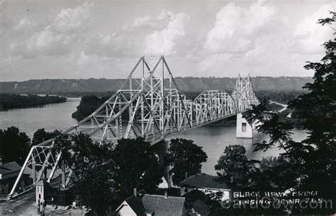 Black Hawk Bridge Lansing, IA Postcard