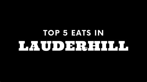 Top 5 Places to Eat in Lauderhill