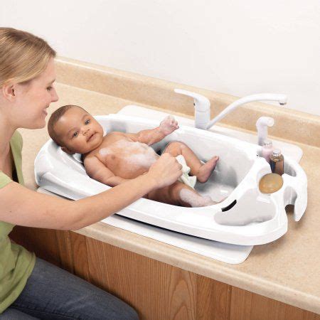 Safety 1st Newborn to Toddler Bathtub With SlideGuard, White - Walmart ...