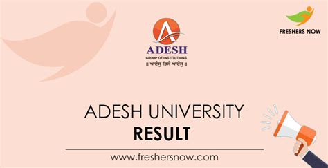 Adesh University Result 2023 | UG, PG Sem Results