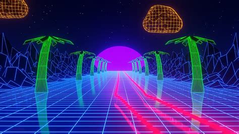 HD wallpaper: retrowave, vaporwave, synthwave, retro style, neon, 4K ...