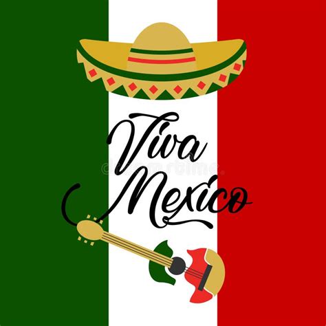 Viva Mexico Illustration Vector Art Logo Template and Illustration ...