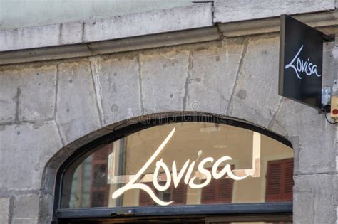 Lovisa Logo Sign and Brand Text Wall Chain Facade Windows Shop Jewelry ...