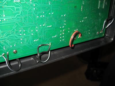 Here's the underside of the circuit board with the cover removed. You can see the new bypass ...