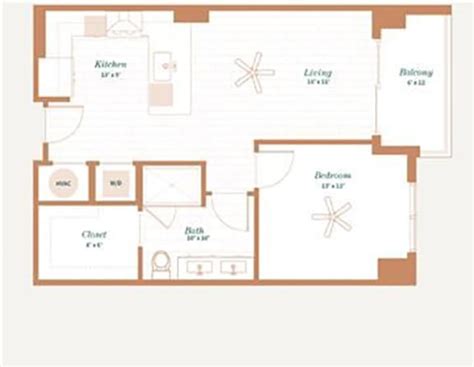 Floor Plans of Piedmont House in Atlanta, GA