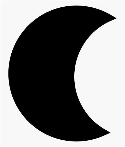 Black And White Half Moon , Free Transparent Clipart - ClipartKey