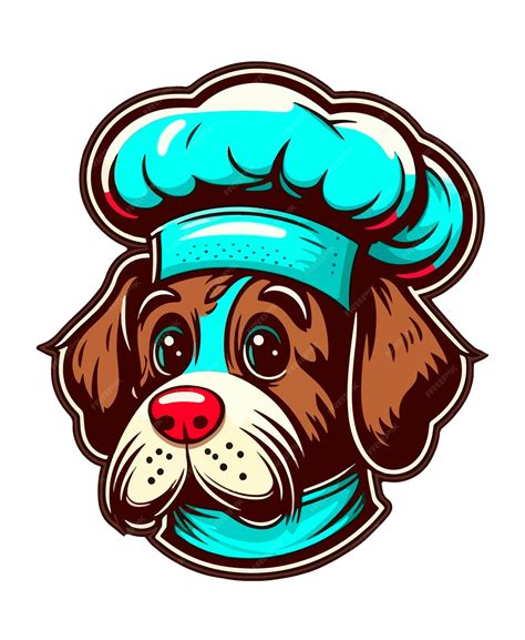 Premium Vector | Cute chef dog vector