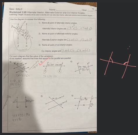 Alternate Interior Angles Worksheet | Cabinets Matttroy