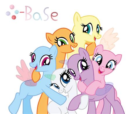 MLP Base 23 Mane Six, We are best friends by fantasia-bases on ...