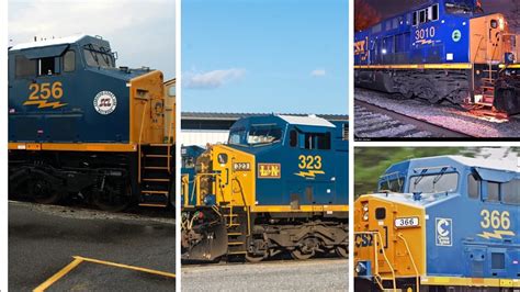 CSX Heritage Unit Dictionary! All 48 CSX Heritage Units! Past And ...