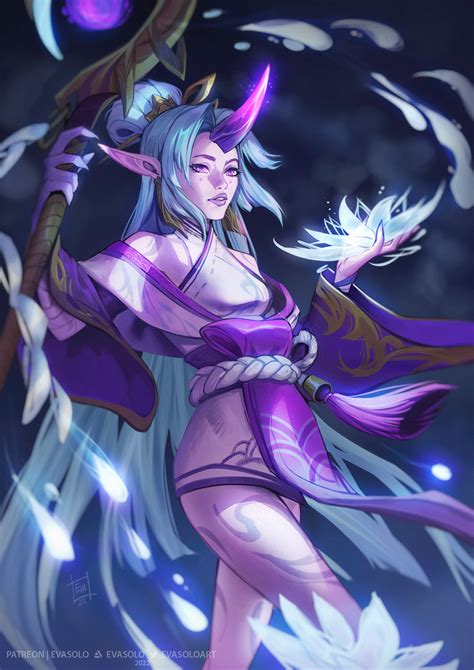 Spirit Blossom Soraka Fanart by EvaSoloArt on DeviantArt