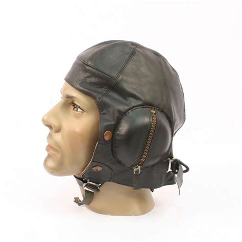 RAF B Type Leather Pilots Flying Helmet