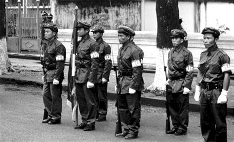 Pathet Lao soldiers on the eve of the communist takeover of Laos, 1974 ...