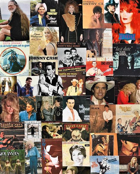 Classic Country Music Collage 7 Painting by Doug Siegel