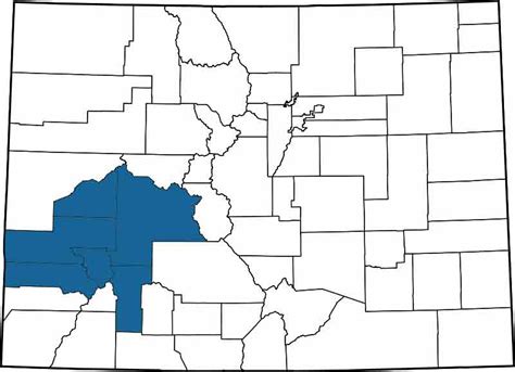 Find a Court in Colorado: Colorado Judicial Districts Map