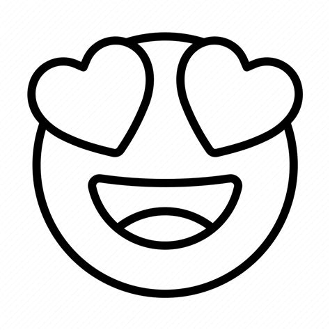 Emoji, heart eyes, in love, smileys icon - Download on Iconfinder