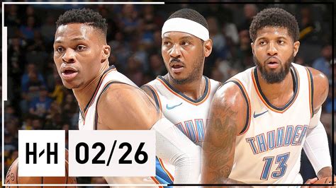 OKC Thunder BIG 3 Full Highlights vs Magic (2018.02.26) - Russell ...