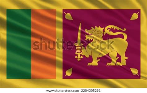 Sri Lanka Flag Design Waving Sri Stock Vector (Royalty Free) 2204305291 ...