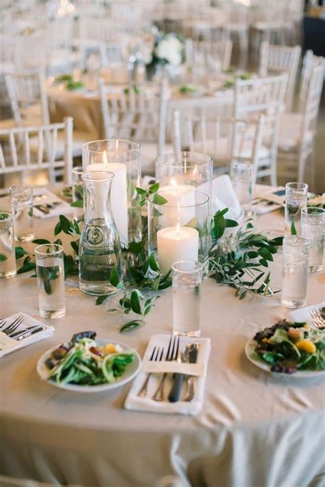 20+ Gorgeous Greenery Wedding Decoration Ideas On a Budget | Greenery wedding centerpieces ...