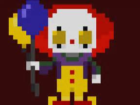 Famous Characters in Pixel Art "Halloween Special": Pennywise the ...