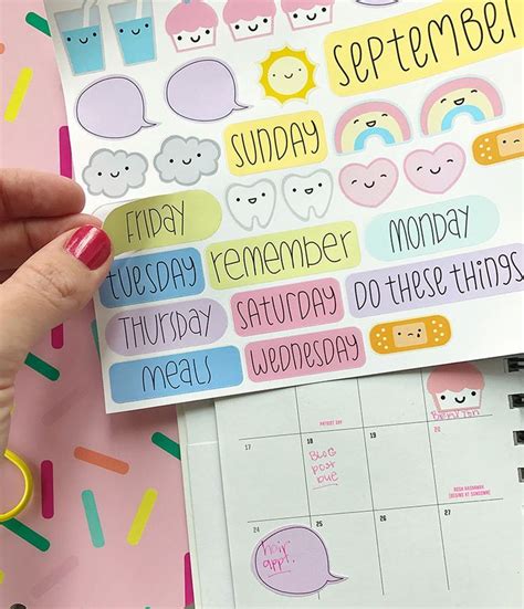 Make Your Own Planner Stickers With Printable Vinyl - Cricut | Diy ...