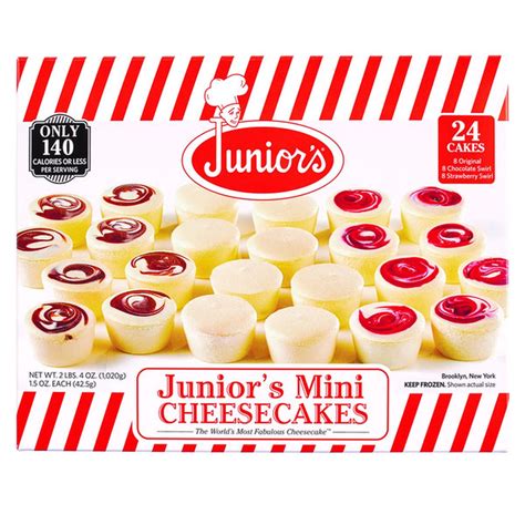 Junior's Cheesecake 24 Mini Cheesecakes (2 lb) Delivery or Pickup Near ...